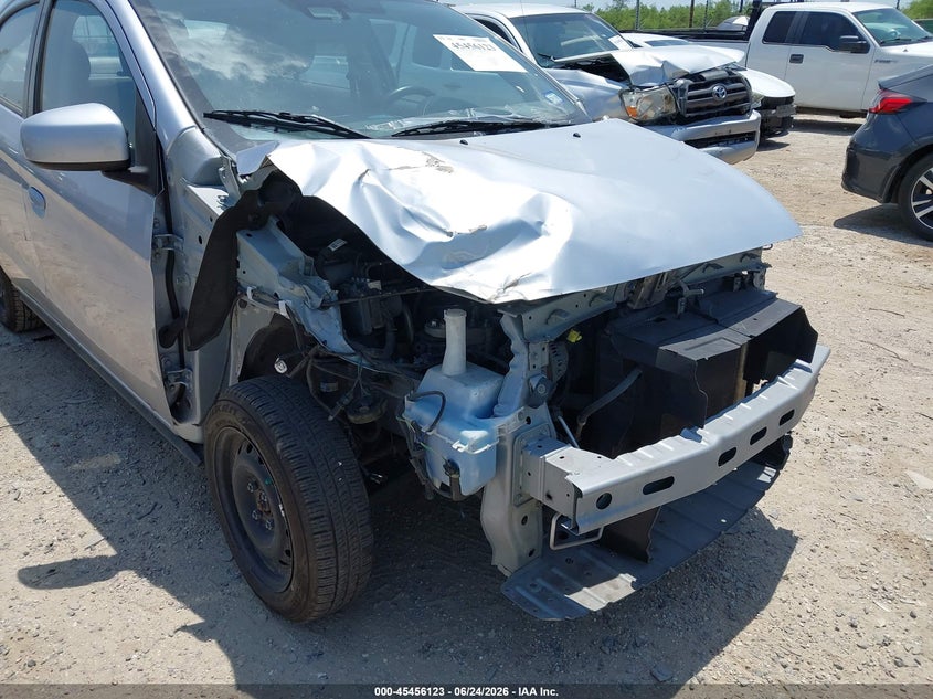 2024 Mitsubishi Mirage VIN ML32FUFJ9RHF00614 IAAI salvage auction — FRONT & REAR, Salvage Title, sold $2,250 on 2026-08-24 (photo 6)
