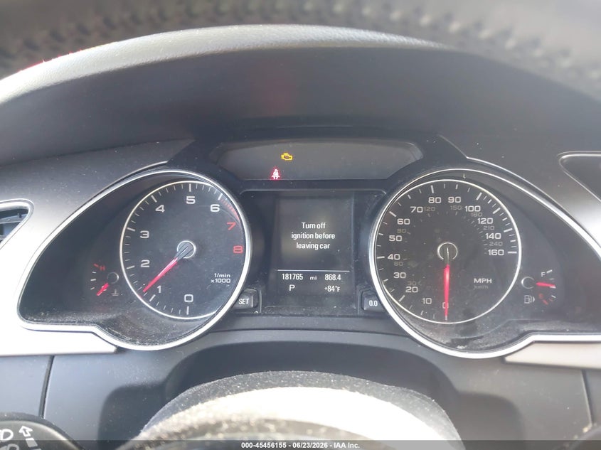 2014 Audi A5 VIN WAULFAFR4EA014182 IAAI salvage auction — NORMAL WEAR, Clear (Florida), sold $600 on 2026-07-29 (photo 7)