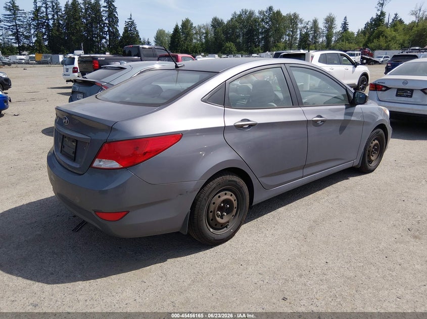 2016 Hyundai Accent VIN KMHCT4AE1GU044304 IAAI salvage auction — NORMAL WEAR, Clear - Dealer Only (California), sold $700 on 2026-07-15 (photo 4)