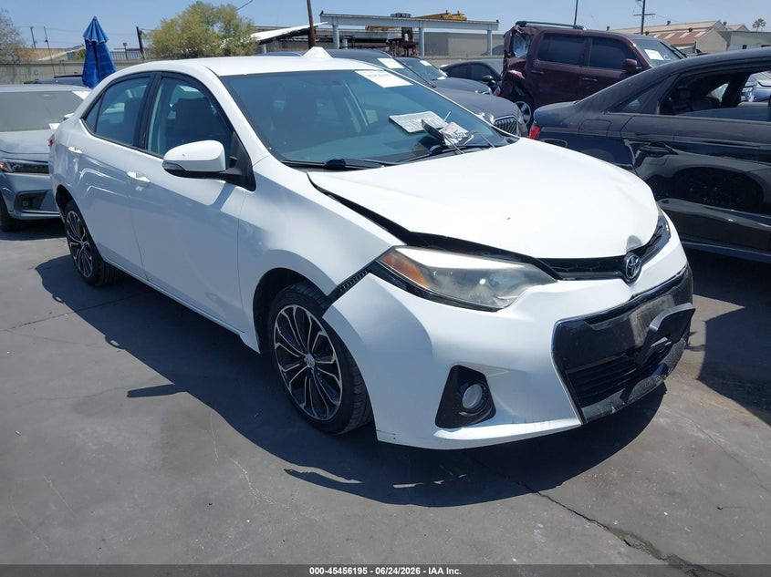 2015 Toyota Corolla VIN 5YFBURHE9FP276547 IAAI salvage auction — FRONT & REAR, Salvage Title, sold $2,850 on 2026-07-15 (photo 1)