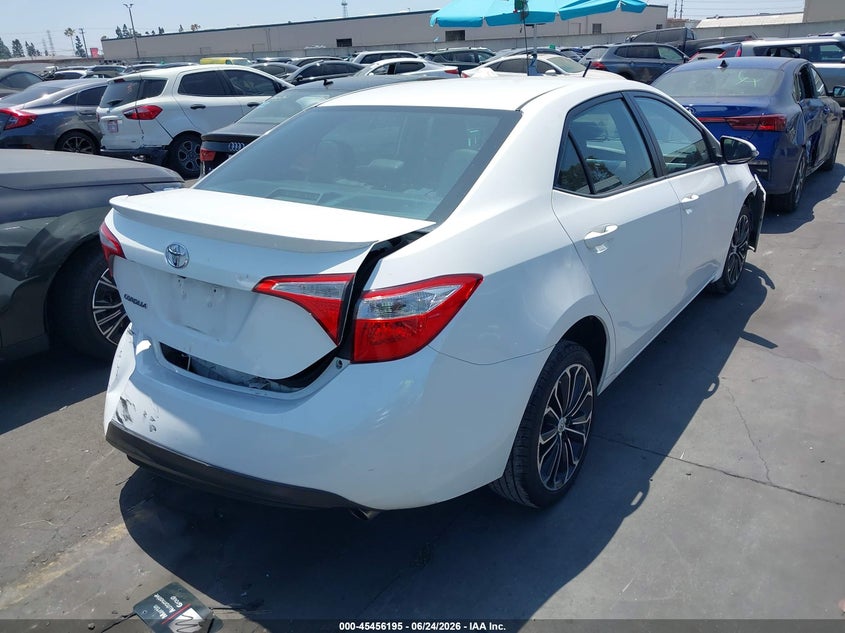 2015 Toyota Corolla VIN 5YFBURHE9FP276547 IAAI salvage auction — FRONT & REAR, Salvage Title, sold $2,850 on 2026-07-15 (photo 4)
