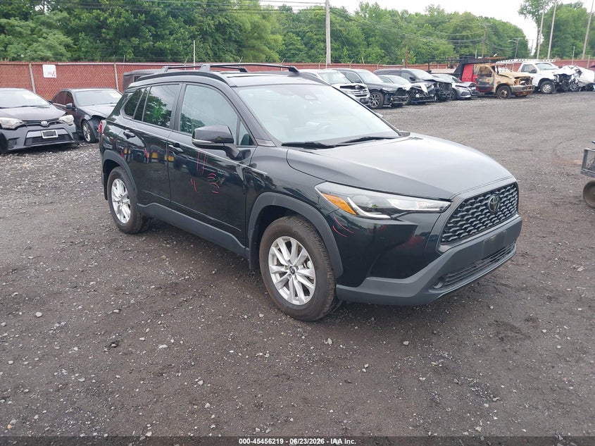 2023 Toyota Corolla cross VIN 7MUBAABG1PV051316 IAAI salvage auction — LEFT SIDE, Salvage Title, sold $1,100 on 2026-07-22 (photo 1)