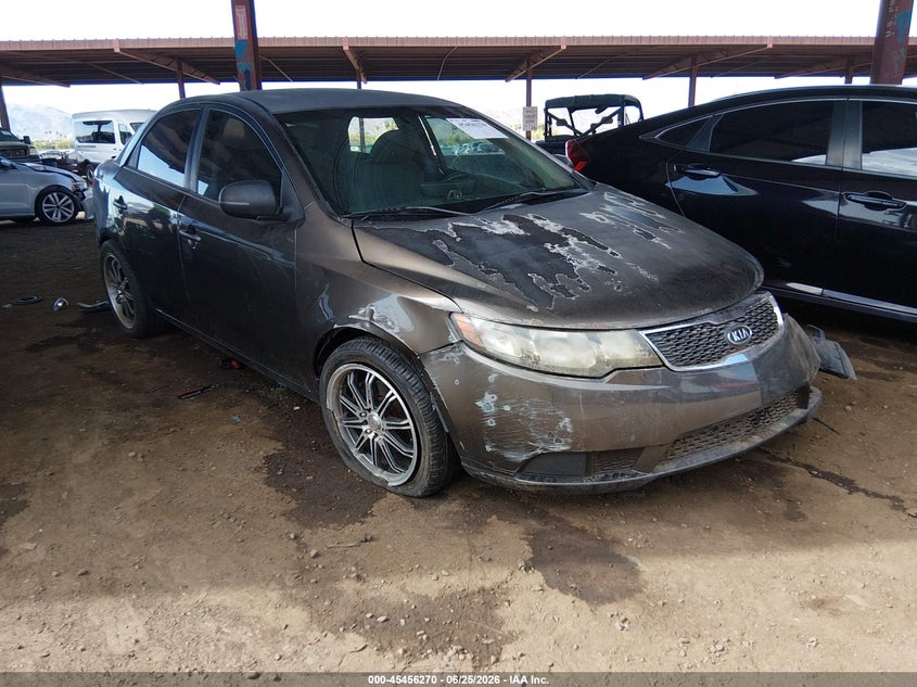 2012 Kia Forte VIN KNAFU4A25C5563992 IAAI salvage auction — LEFT REAR, Salvage (Arizona), sold $250 on 2026-07-28 (photo 1)