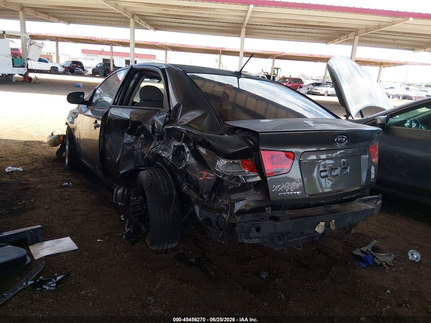 2012 Kia Forte VIN KNAFU4A25C5563992 IAAI salvage auction — LEFT REAR, Salvage (Arizona), sold $250 on 2026-07-28 (photo 3)