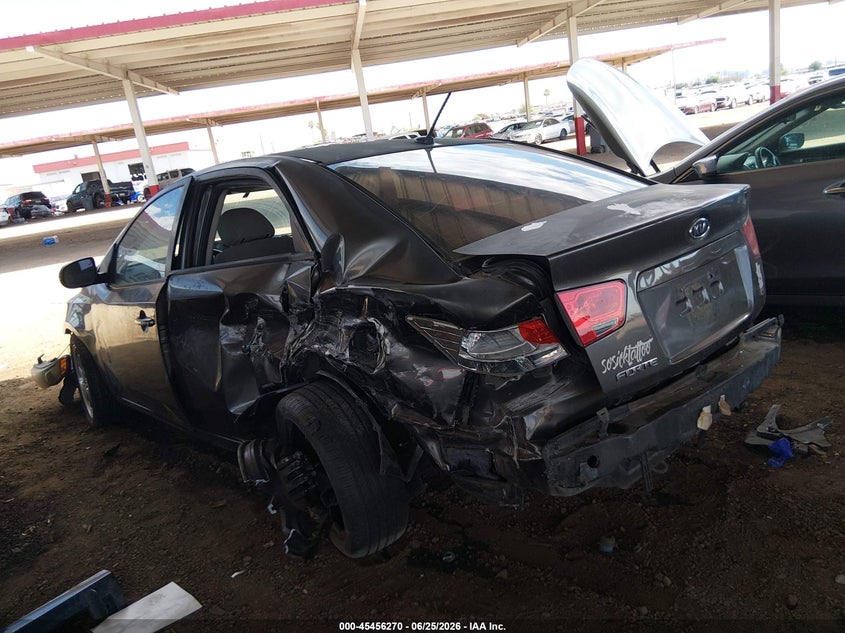 2012 Kia Forte VIN KNAFU4A25C5563992 IAAI salvage auction — LEFT REAR, Salvage (Arizona), sold $250 on 2026-07-28 (photo 6)
