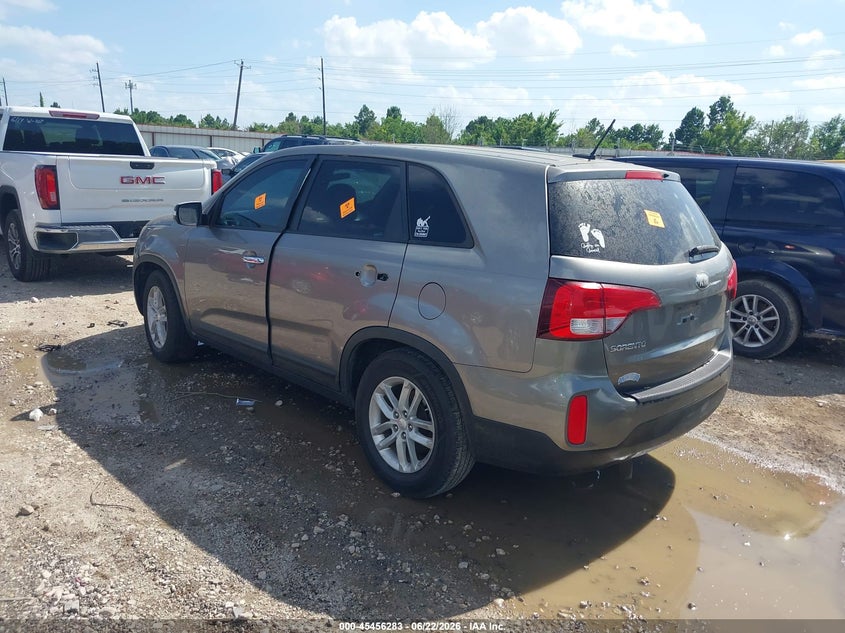 2014 Kia Sorento VIN 5XYKT4A67EG425968 IAAI salvage auction — NORMAL WEAR, Original (Texas), sold $1,075 on 2026-07-16 (photo 3)