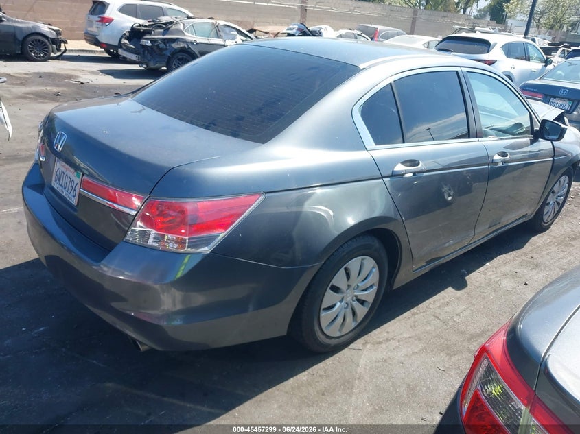 2012 Honda Accord VIN 1HGCP2F30CA129734 IAAI salvage auction — FRONT END, Salvage Certificate (California), sold $1,075 on 2026-07-10 (photo 4)