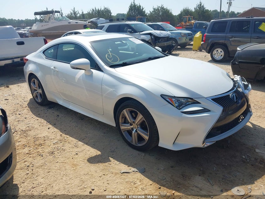 2015 Lexus Rc VIN JTHSE5BCXF5002640 IAAI salvage auction — FRONT END, Salvage (North Carolina), sold $4,900 on 2026-07-27 (photo 1)