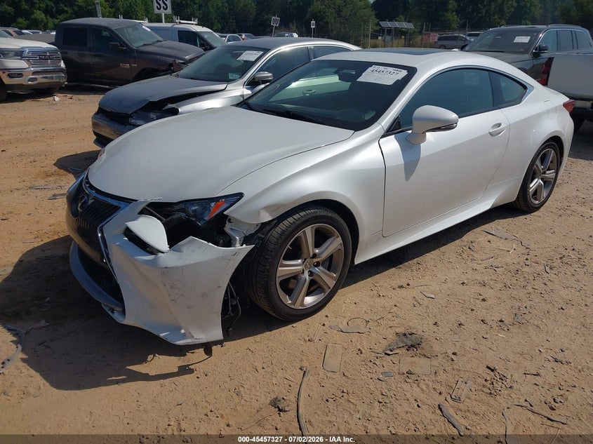 2015 Lexus Rc VIN JTHSE5BCXF5002640 IAAI salvage auction — FRONT END, Salvage (North Carolina), sold $4,900 on 2026-07-27 (photo 2)