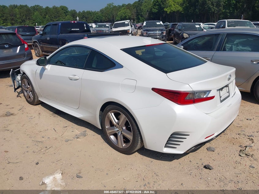 2015 Lexus Rc VIN JTHSE5BCXF5002640 IAAI salvage auction — FRONT END, Salvage (North Carolina), sold $4,900 on 2026-07-27 (photo 3)