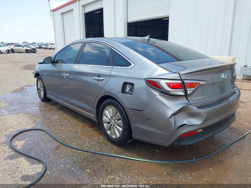 2017 Hyundai Sonata hybrid VIN KMHE24L13HA059458 IAAI salvage auction — NORMAL WEAR, Original (Texas), sold $225 on 2026-07-21 (photo 3)