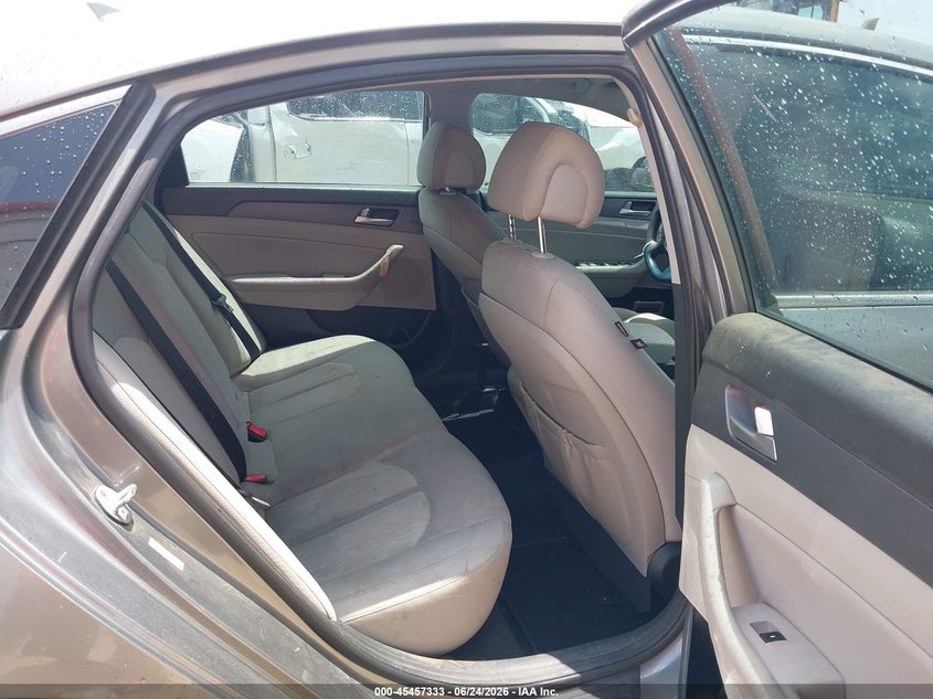 2017 Hyundai Sonata hybrid VIN KMHE24L13HA059458 IAAI salvage auction — NORMAL WEAR, Original (Texas), sold $225 on 2026-07-21 (photo 8)