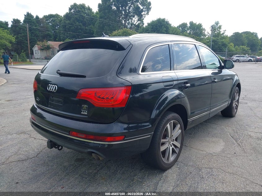 2012 Audi Q7 VIN WA1LMAFE0CD003417 IAAI salvage auction — UNKNOWN, Salvage Rebuilt (North Carolina), sold $2,000 on 2026-07-30 (photo 4)