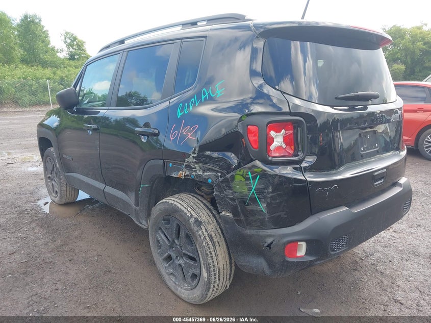 2018 Jeep Renegade VIN ZACCJBAB3JPH90413 IAAI salvage auction — REAR END, Salvage Title, sold $2,050 on 2026-07-30 (photo 3)