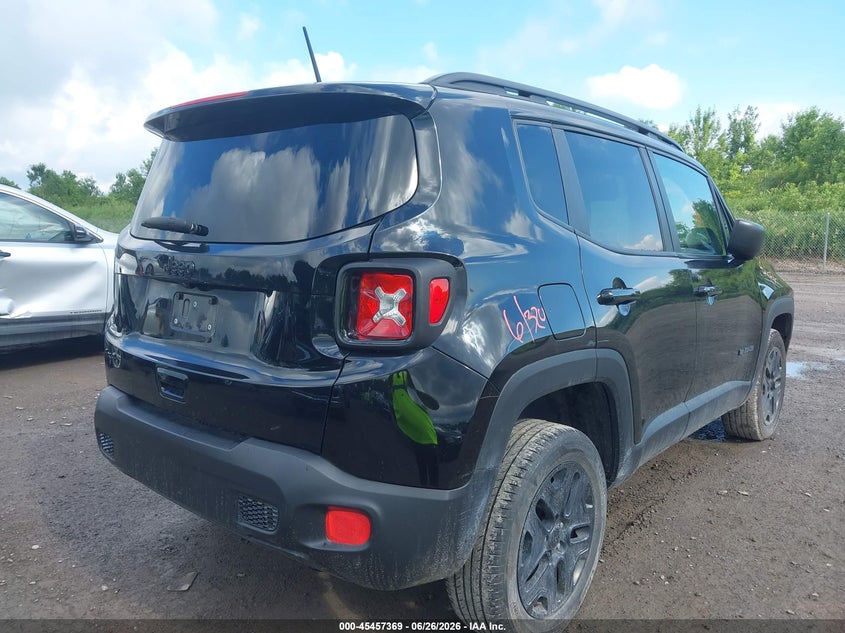 2018 Jeep Renegade VIN ZACCJBAB3JPH90413 IAAI salvage auction — REAR END, Salvage Title, sold $2,050 on 2026-07-30 (photo 4)