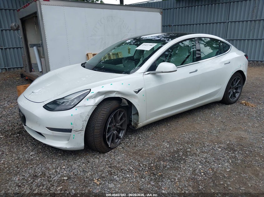 2019 Tesla Model 3 VIN 5YJ3E1EB8KF421533 IAAI salvage auction — SIDE, Salvage (New Jersey), sold $5,500 on 2026-08-02 (photo 2)