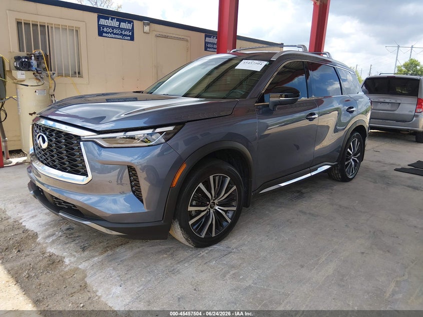 2024 Infiniti Qx60 VIN 5N1DL1GSXRC338003 IAAI salvage auction — REAR END, Salvage Title, sold $14,600 on 2026-08-01 (photo 2)