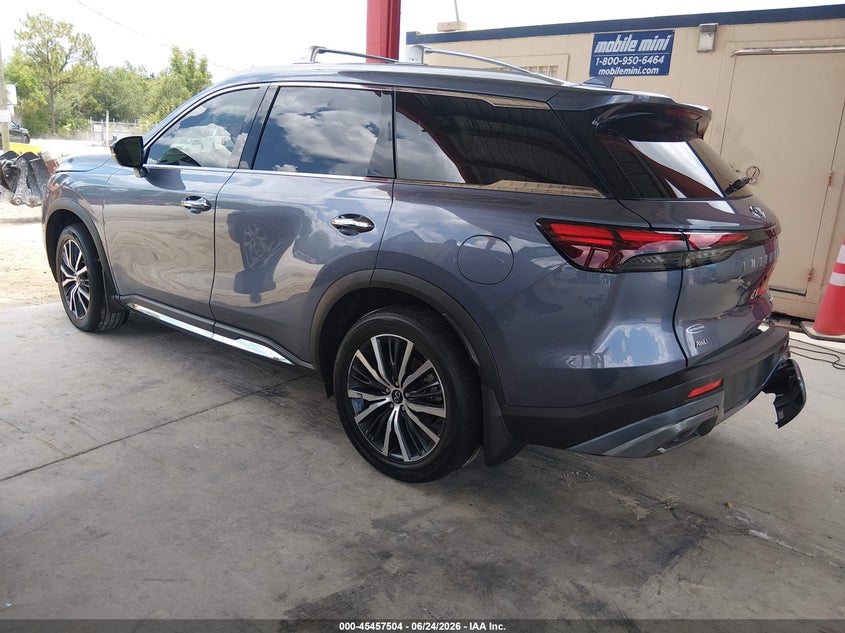 2024 Infiniti Qx60 VIN 5N1DL1GSXRC338003 IAAI salvage auction — REAR END, Salvage Title, sold $14,600 on 2026-08-01 (photo 3)