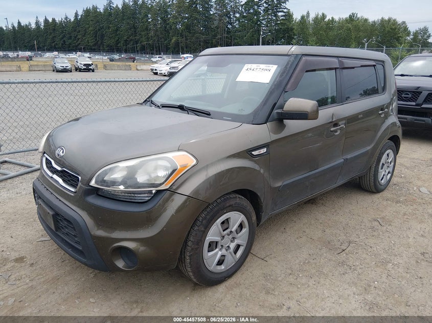 2013 Kia Soul VIN KNDJT2A50D7554153 IAAI salvage auction — RIGHT SIDE, Bill Of Sale (Washington), sold $375 on 2026-07-08 (photo 2)