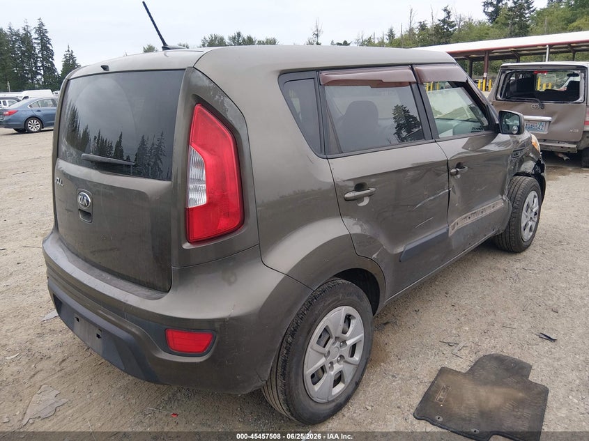 2013 Kia Soul VIN KNDJT2A50D7554153 IAAI salvage auction — RIGHT SIDE, Bill Of Sale (Washington), sold $375 on 2026-07-08 (photo 4)