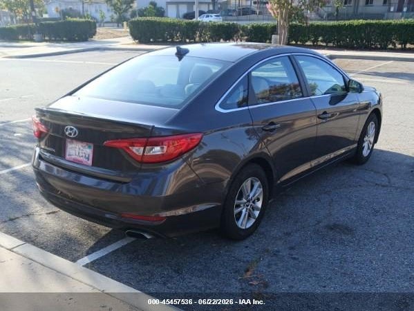 2017 Hyundai Sonata VIN 5NPE24AF9HH523333 IAAI salvage auction — NORMAL WEAR, Salvage (California), sold $1,600 on 2026-07-09 (photo 4)