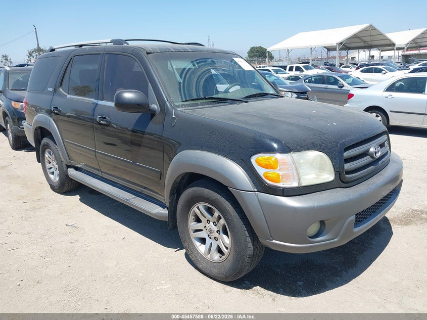 2003 Toyota Sequoia VIN 5TDZT34A23S163561 IAAI salvage auction — UNKNOWN, Salvage (California), sold $675 on 2026-07-09 (photo 1)