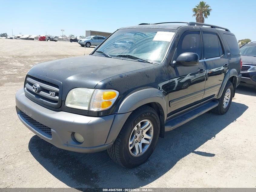 2003 Toyota Sequoia VIN 5TDZT34A23S163561 IAAI salvage auction — UNKNOWN, Salvage (California), sold $675 on 2026-07-09 (photo 2)