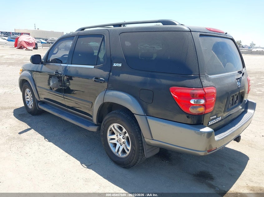 2003 Toyota Sequoia VIN 5TDZT34A23S163561 IAAI salvage auction — UNKNOWN, Salvage (California), sold $675 on 2026-07-09 (photo 3)
