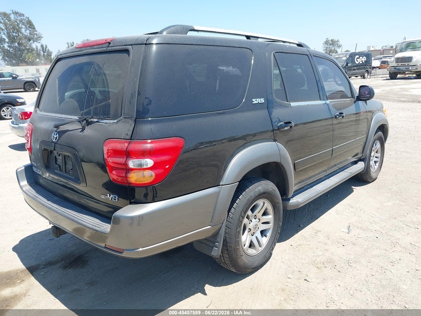 2003 Toyota Sequoia VIN 5TDZT34A23S163561 IAAI salvage auction — UNKNOWN, Salvage (California), sold $675 on 2026-07-09 (photo 4)