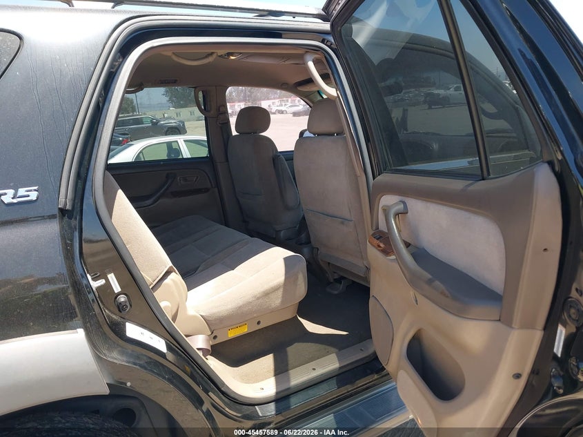 2003 Toyota Sequoia VIN 5TDZT34A23S163561 IAAI salvage auction — UNKNOWN, Salvage (California), sold $675 on 2026-07-09 (photo 8)