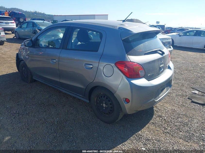 2015 Mitsubishi Mirage VIN ML32A3HJ9FH055421 IAAI salvage auction — LEFT FRONT, Salvage Title, sold $425 on 2026-07-31 (photo 3)