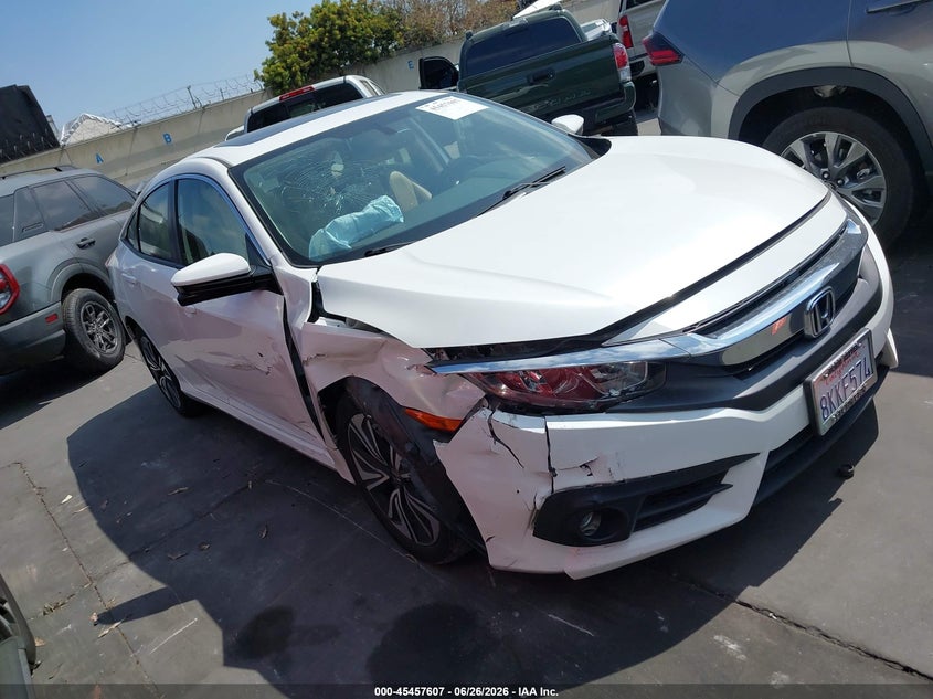 2018 Honda Civic VIN JHMFC1F72JX033312 IAAI salvage auction — RIGHT FRONT, Salvage Title, sold $3,250 on 2026-07-22 (photo 1)