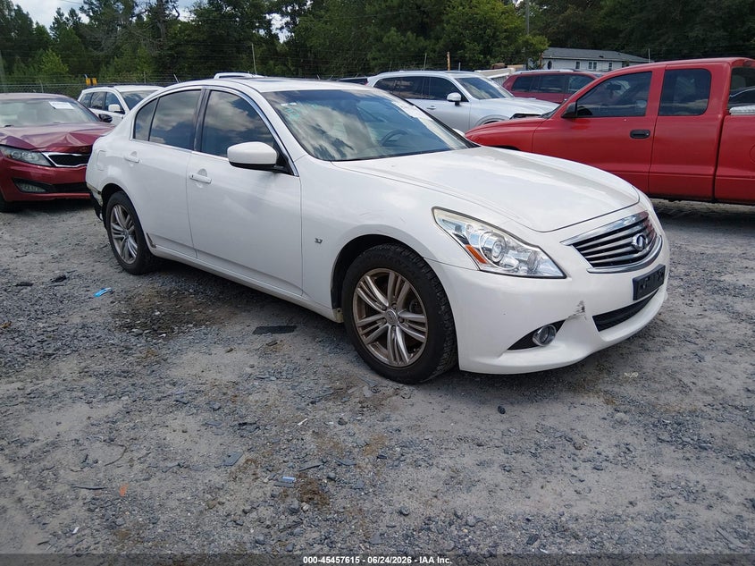 2015 Infiniti Q40 VIN JN1CV6AR6FM651166 IAAI salvage auction — REAR END, Salvage Title, sold $1,200 on 2026-07-26 (photo 1)
