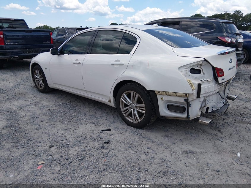 2015 Infiniti Q40 VIN JN1CV6AR6FM651166 IAAI salvage auction — REAR END, Salvage Title, sold $1,200 on 2026-07-26 (photo 3)