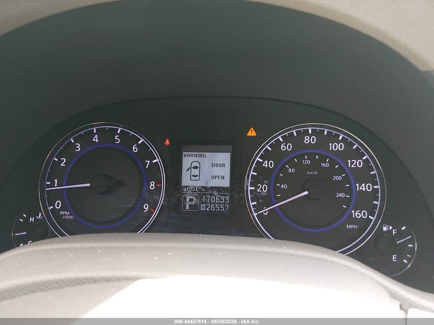 2015 Infiniti Q40 VIN JN1CV6AR6FM651166 IAAI salvage auction — REAR END, Salvage Title, sold $1,200 on 2026-07-26 (photo 7)