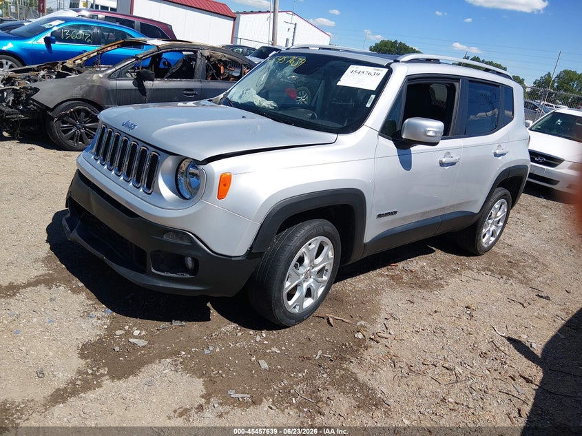 2016 Jeep Renegade VIN ZACCJBDTXGPD64456 IAAI salvage auction — RIGHT FRONT, Clear (Indiana), sold $550 on 2026-08-05 (photo 2)