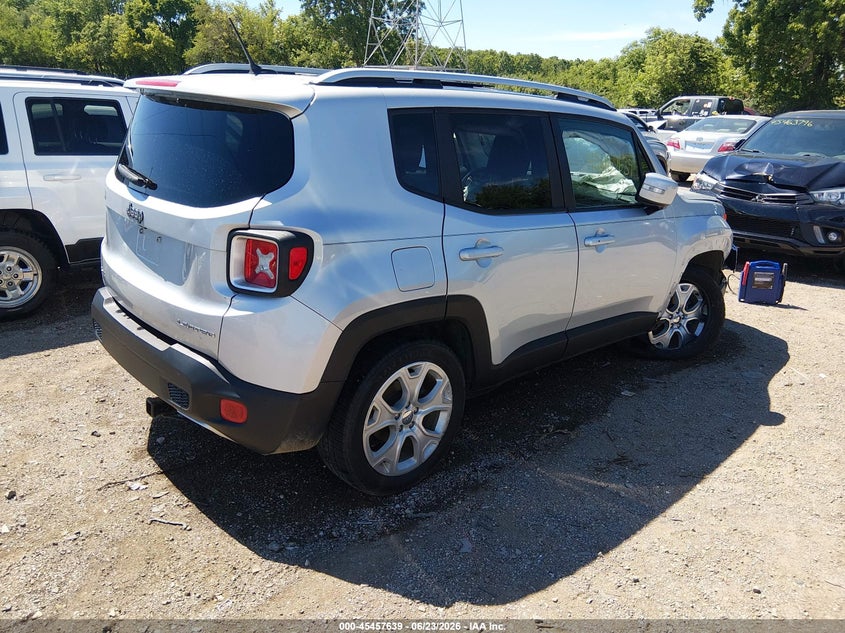 2016 Jeep Renegade VIN ZACCJBDTXGPD64456 IAAI salvage auction — RIGHT FRONT, Clear (Indiana), sold $550 on 2026-08-05 (photo 4)