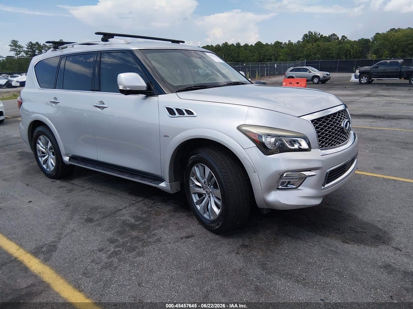 2015 Infiniti Qx80 VIN JN8AZ2NF6F9570807 IAAI salvage auction — LEFT REAR, Repossession Paperwork (Georgia), sold $2,200 on 2026-07-15 (photo 1)