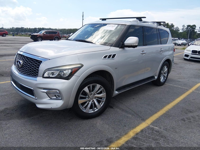 2015 Infiniti Qx80 VIN JN8AZ2NF6F9570807 IAAI salvage auction — LEFT REAR, Repossession Paperwork (Georgia), sold $2,200 on 2026-07-15 (photo 2)