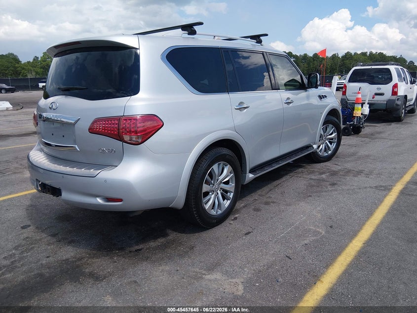 2015 Infiniti Qx80 VIN JN8AZ2NF6F9570807 IAAI salvage auction — LEFT REAR, Repossession Paperwork (Georgia), sold $2,200 on 2026-07-15 (photo 4)