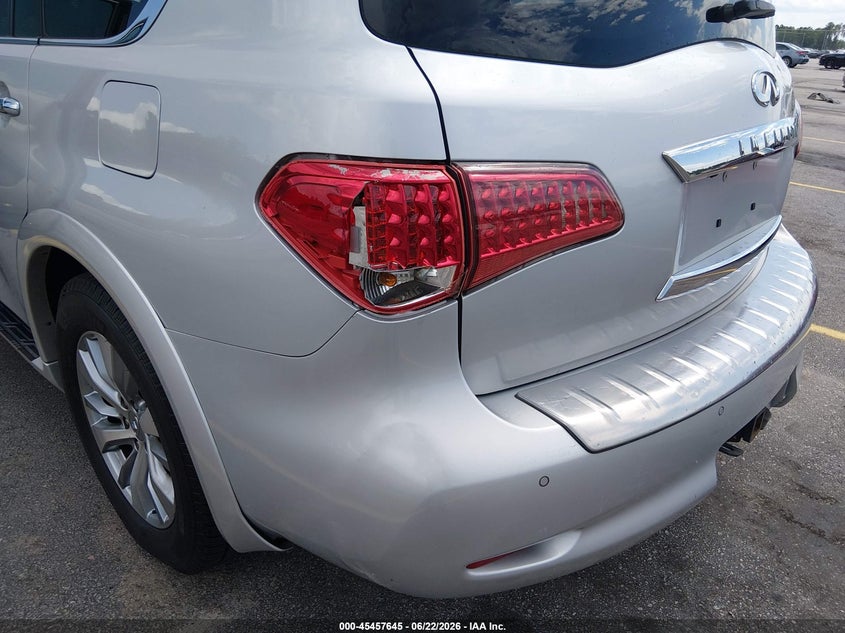 2015 Infiniti Qx80 VIN JN8AZ2NF6F9570807 IAAI salvage auction — LEFT REAR, Repossession Paperwork (Georgia), sold $2,200 on 2026-07-15 (photo 6)