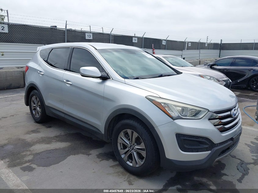 2016 Hyundai Santa fe VIN 5XYZTDLB2GG328074 IAAI salvage auction — LEFT SIDE, Clear - Dealer Only (California), sold $1,850 on 2026-07-15 (photo 1)