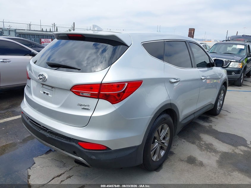 2016 Hyundai Santa fe VIN 5XYZTDLB2GG328074 IAAI salvage auction — LEFT SIDE, Clear - Dealer Only (California), sold $1,850 on 2026-07-15 (photo 4)