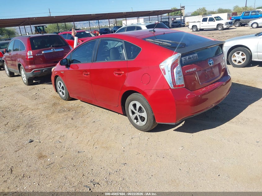 2012 Toyota Prius VIN JTDKN3DU6C1512160 IAAI salvage auction — NORMAL WEAR, Clear-Dealer Only (Arizona), sold $3,925 on 2026-07-09 (photo 3)