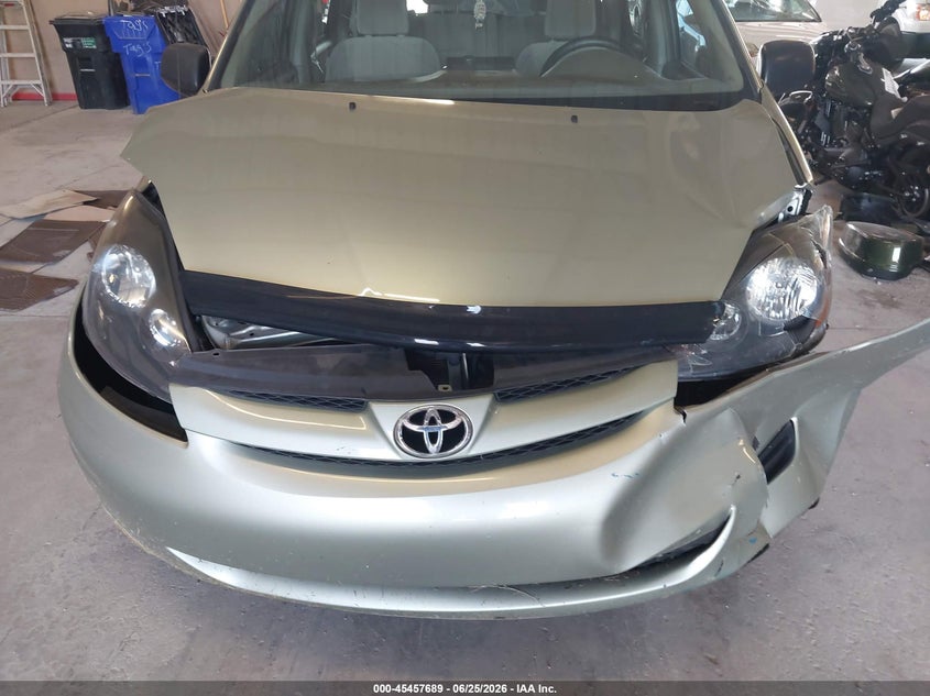 2010 Toyota Sienna VIN 5TDKK4CC7AS314811 IAAI salvage auction — FRONT END, Salvage (Tennessee), sold $625 on 2026-07-20 (photo 6)