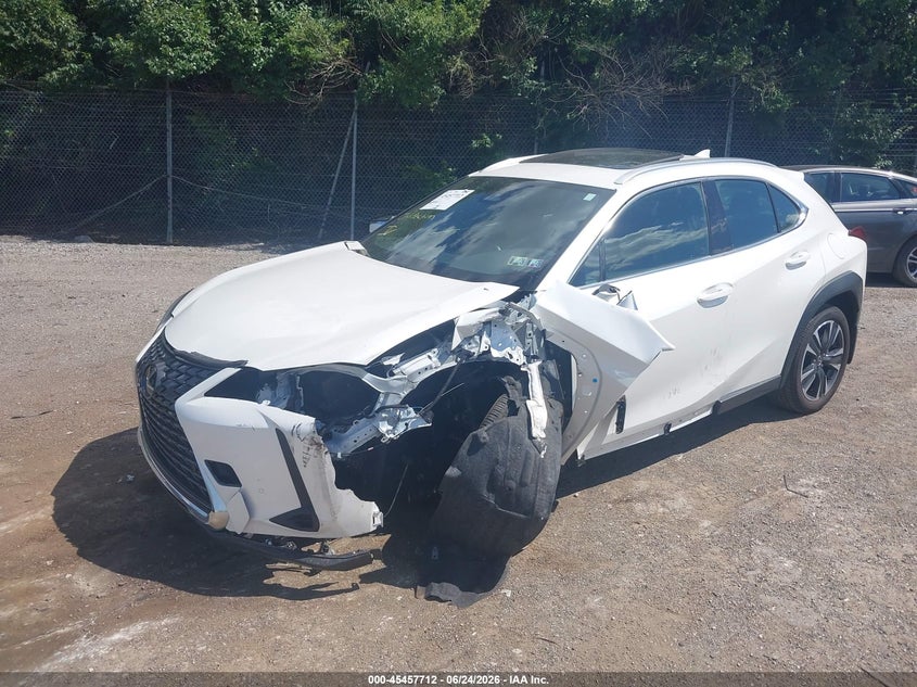 2025 Lexus Ux VIN JTHUCJDH2S2007875 IAAI salvage auction — FRONT END, Salvage (Pennsylvania), sold $12,200 on 2026-07-24 (photo 2)