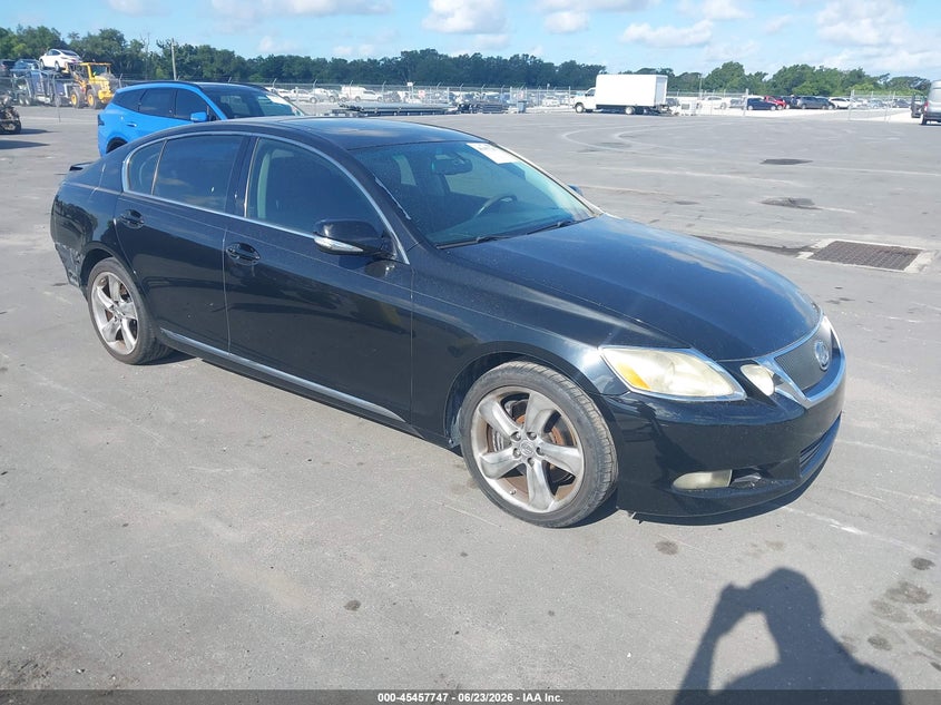 2008 Lexus Gs 350 VIN JTHBE96S480034248 IAAI salvage auction — REAR END, Rebuildable (Florida), sold $500 on 2026-07-13 (photo 1)