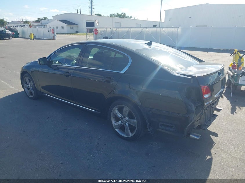 2008 Lexus Gs 350 VIN JTHBE96S480034248 IAAI salvage auction — REAR END, Rebuildable (Florida), sold $500 on 2026-07-13 (photo 3)