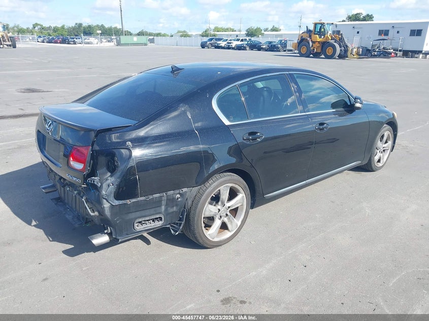 2008 Lexus Gs 350 VIN JTHBE96S480034248 IAAI salvage auction — REAR END, Rebuildable (Florida), sold $500 on 2026-07-13 (photo 4)