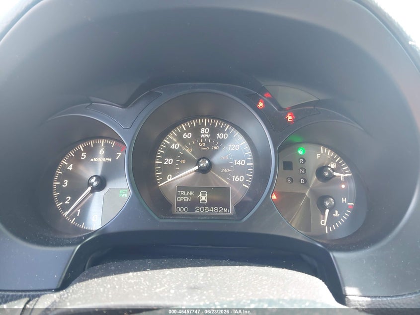 2008 Lexus Gs 350 VIN JTHBE96S480034248 IAAI salvage auction — REAR END, Rebuildable (Florida), sold $500 on 2026-07-13 (photo 7)